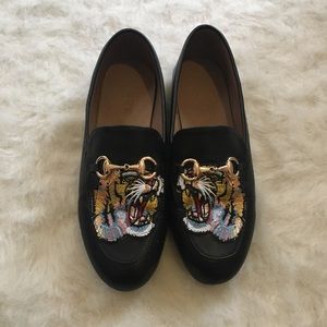 Tiger horsebit loafers